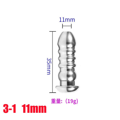 28-Piece Stainless Steel Urethral Sound Set – Hollow Urethra Dilator & Male Stimulation Chastity Toy