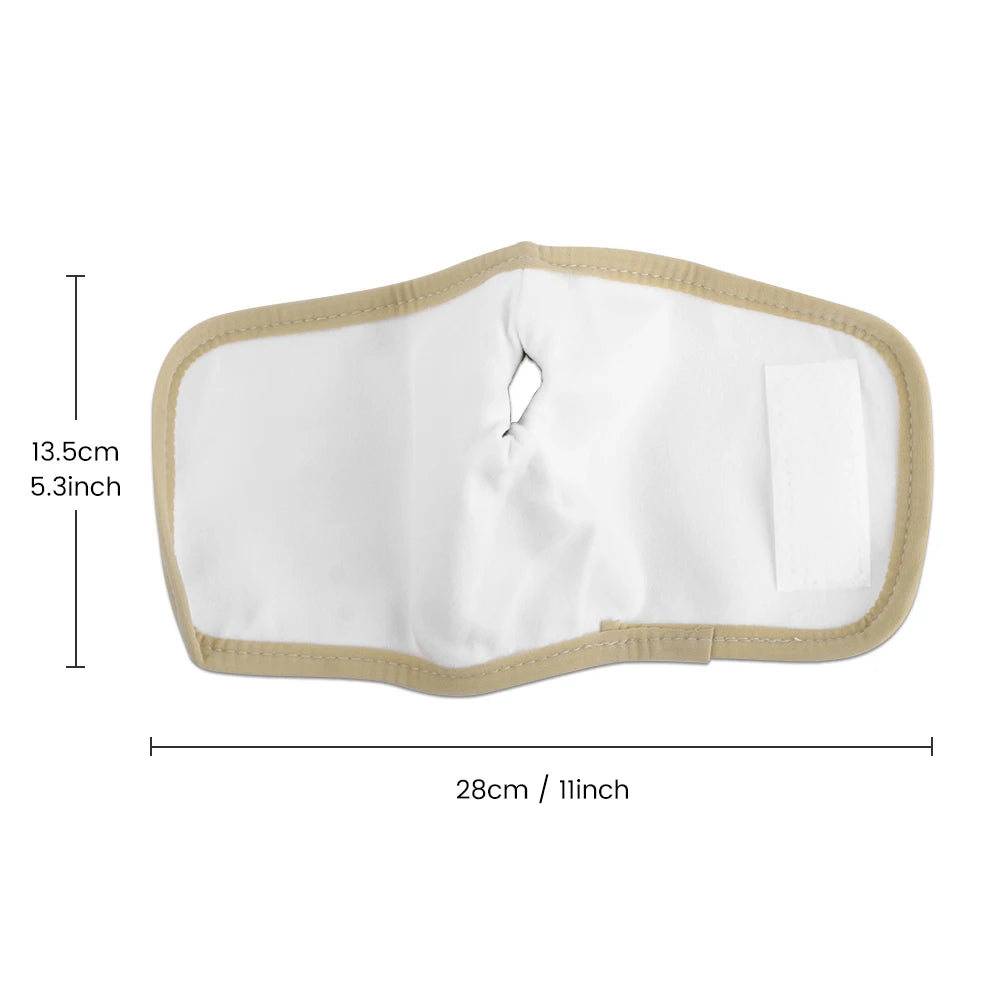 Reusable Castor Oil Pack Wrap – Organic Cotton Compress with Adjustable Elastic Strap for Body Therapy & Wellness Use