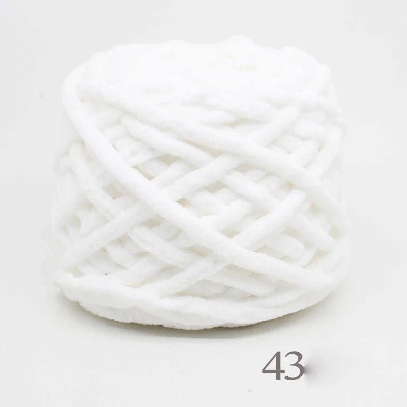 3PCS 300g Soft Chenille Knitting Yarn – Thick Ice Strip Cotton Wool Yarn for DIY Handmade Blankets, Scarves & Craft Projects