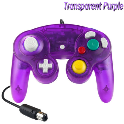 Transparent Wired GameCube Controller – Joystick for NGC & Wii Console Compatibility