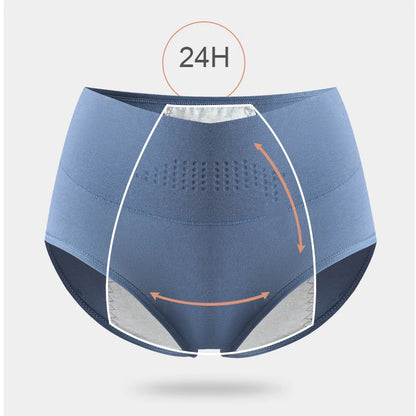 High Waist Menstrual Panties – Leak Proof Cotton Period Pants, Plus Size L-4XL, Physiological Underwear for Women