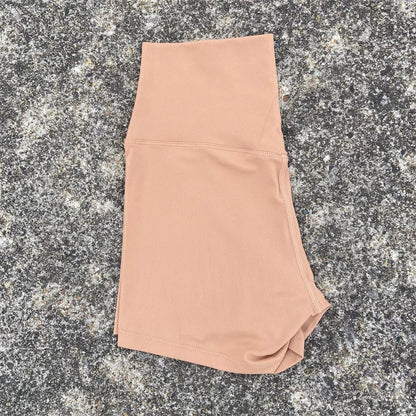 Women’s High Waist Fitness Shorts – Sexy Solid Color Yoga & Cycling Athletic Shorts Squat Proof Workout Training Activewear