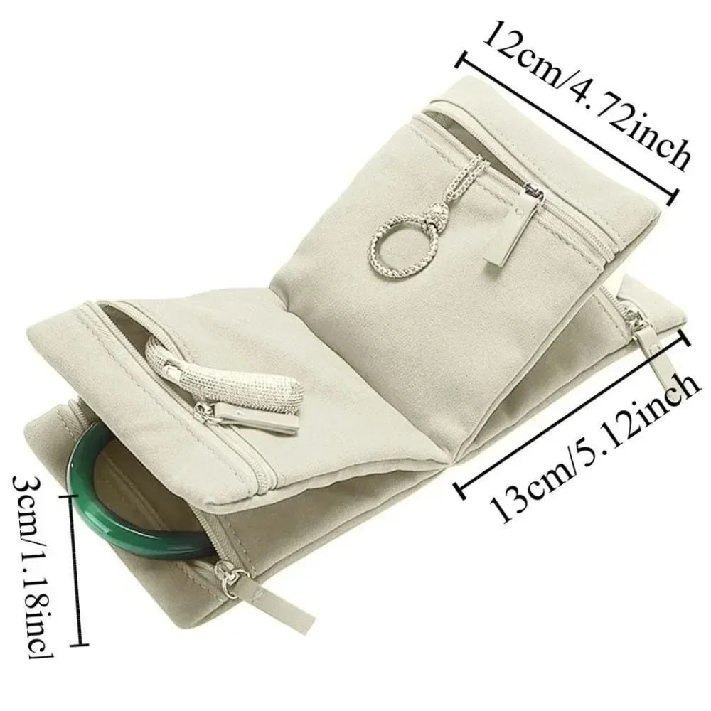 High-Quality Velvet Tassel Jewelry Box – Portable Soft Storage Case for Multifunctional Jewelry & Accessories