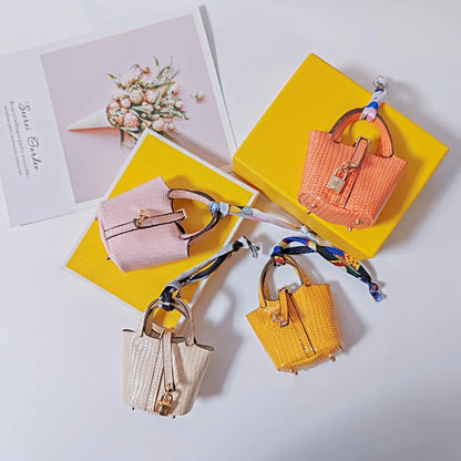 Mini Bag Pendant Keychain – Creative Portable Zero Wallet, Bracelet, and Bluetooth Earphone Multifunctional Hanging Accessory