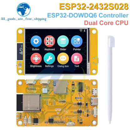 TZT ESP32 LVGL Development Board - 2.8-Inch 240×320 Touchscreen LCD TFT WiFi Bluetooth Smart Display Module