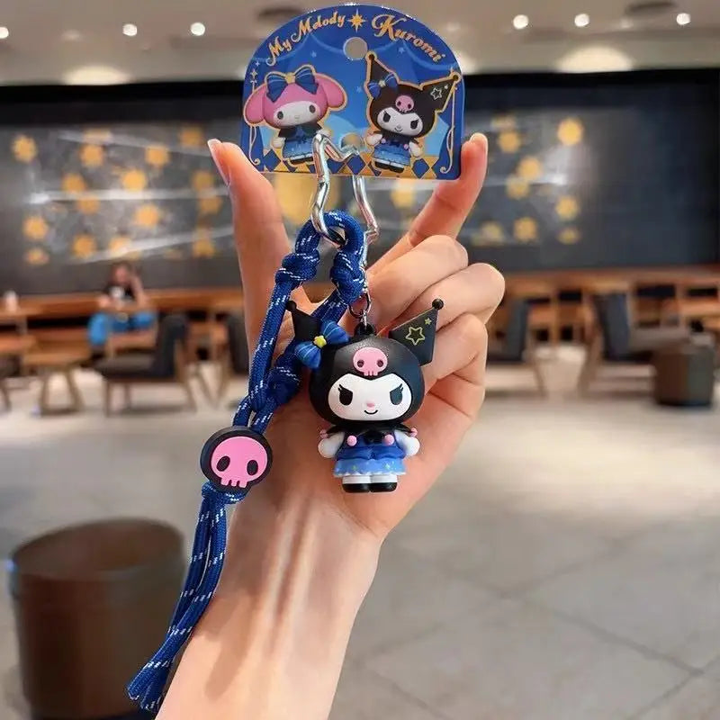 Sanrio Starlight Dance Series PVC Keychain – Hello Kitty, Cinnamoroll, My Melody & Kuromi Kawaii Doll Pendant Ornament Gift