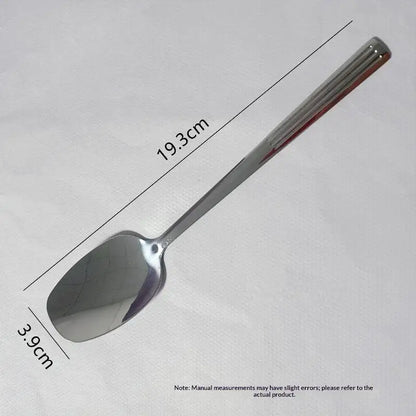 Stainless Steel Hot Pot Spoon - Thickened Long-Handle Soup Ladle for Kitchen & Dining