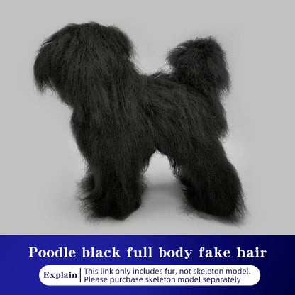 Pet Grooming Practice Poodle Model — Full Body Simulation Dog Mannequin for Grooming Training