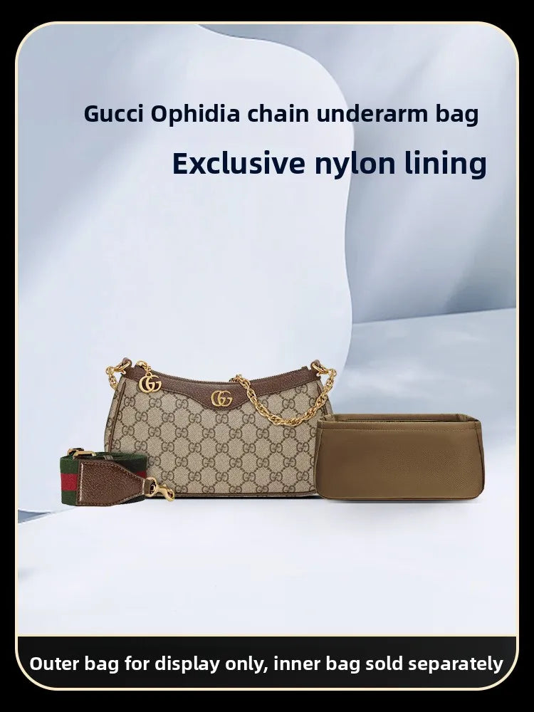 Ophidia Nylon Chain Underarm Bag – Lightweight Small Square Storage Bag in Solid Color, Unisex