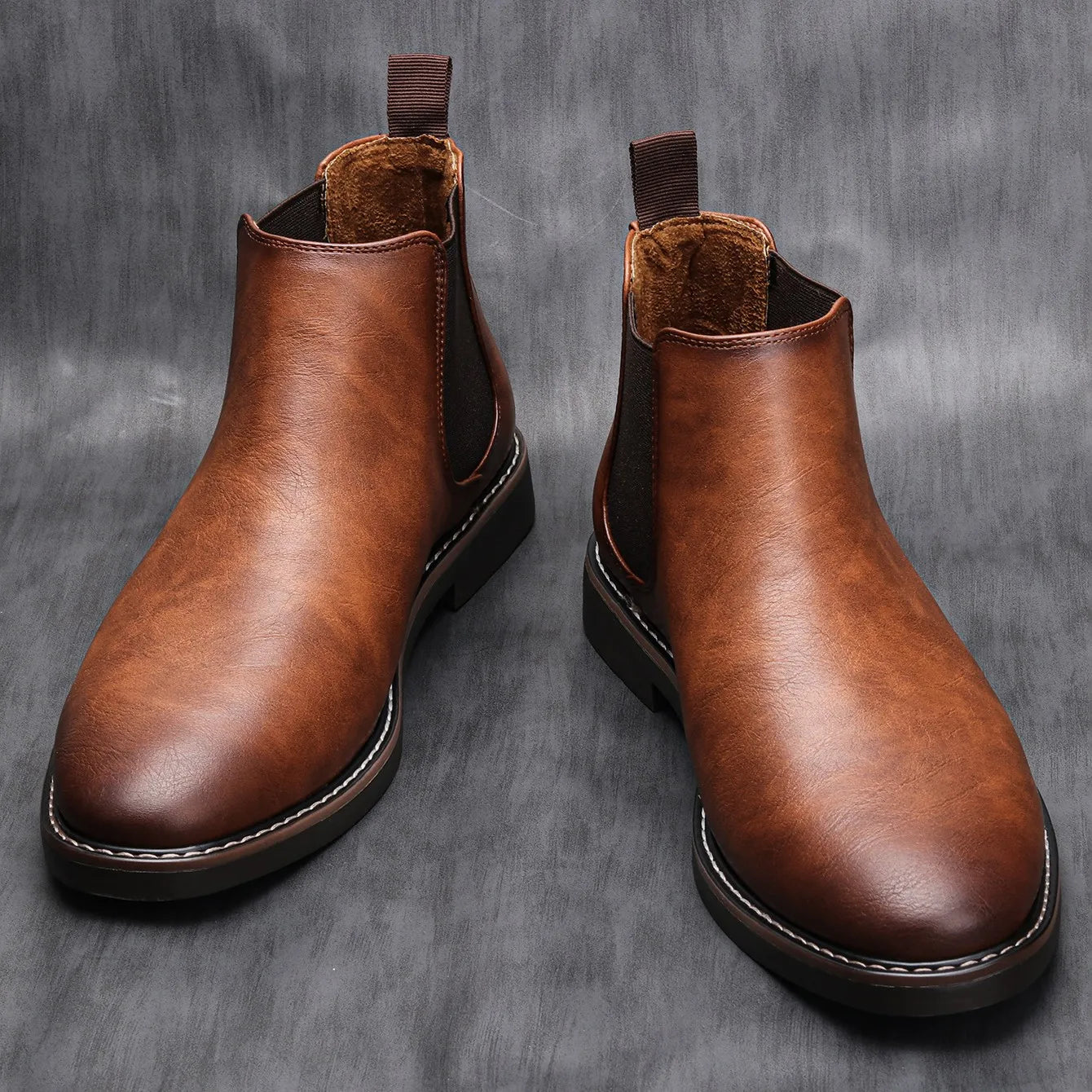 Men's Chelsea Boots 40-46 - Retro Comfortable Fashion Footwear for Stylish Men