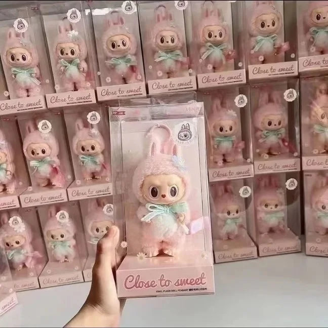 Labubu Sweetheart Doll Mokoko Plush Pendant — First Generation Vinyl Pulling Cloth Hanging Decoration