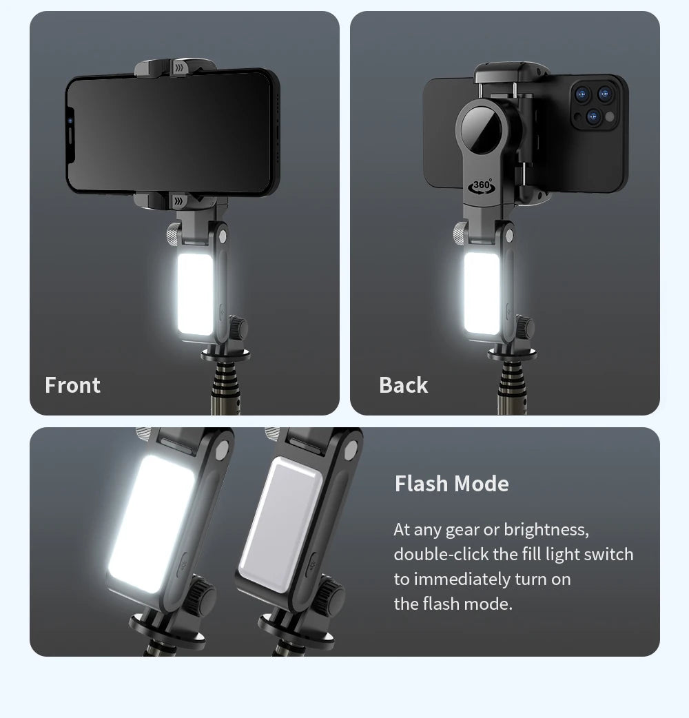360° Rotation Gimbal Stabilizer & Selfie Stick – Tripod for iPhone & Smartphone Live Photography