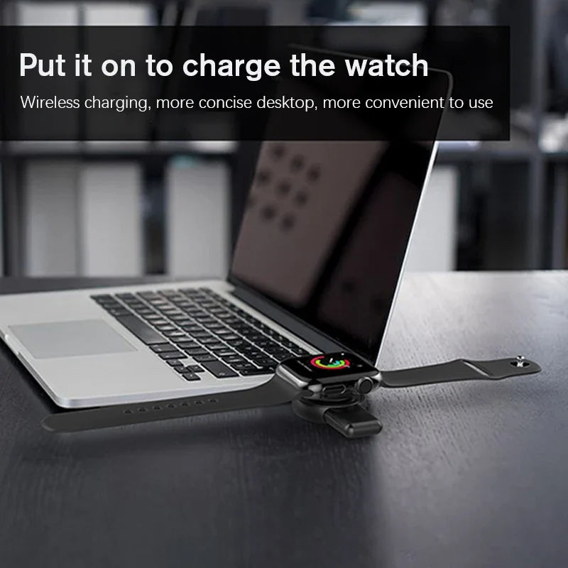 2-in-1 Magnetic Wireless Watch Charger – Fast Charging Dock for Apple Watch 9–3 & Samsung Galaxy Watch 6/5/4/3/Active Series Stand Accessory