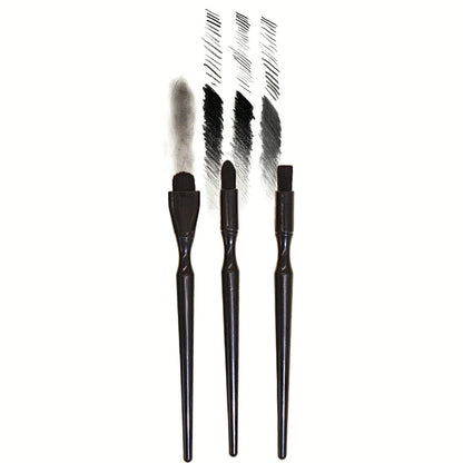 Black Rendering Brush for Watercolor, Charcoal & Pastel – Durable Art Brush for Embossing & DIY Scrapbooking