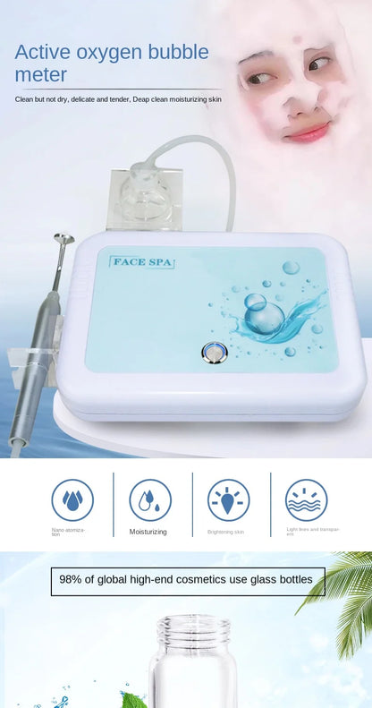 Magic Oxygen Bubble Machine - Deep Clean for Tender White Skin, Cleansing Mites, Beauty Facial Rejuvenation - Japan Management Device