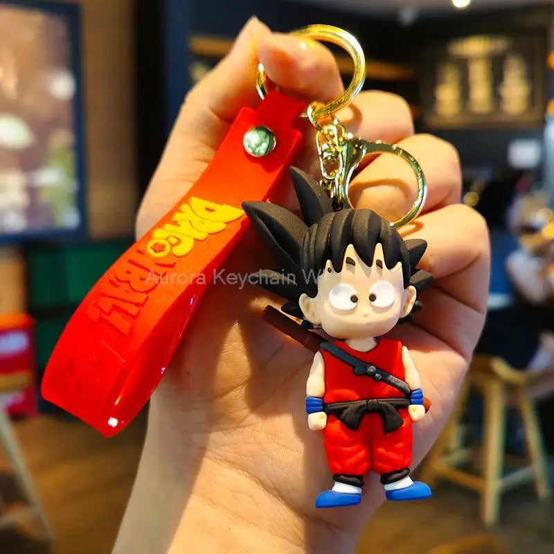 Dragon Ball Z Keychain – Super Saiyan Goku, Bulma, Broly, Piccolo & Majin Buu Car Pendant Toy Gift for Kids