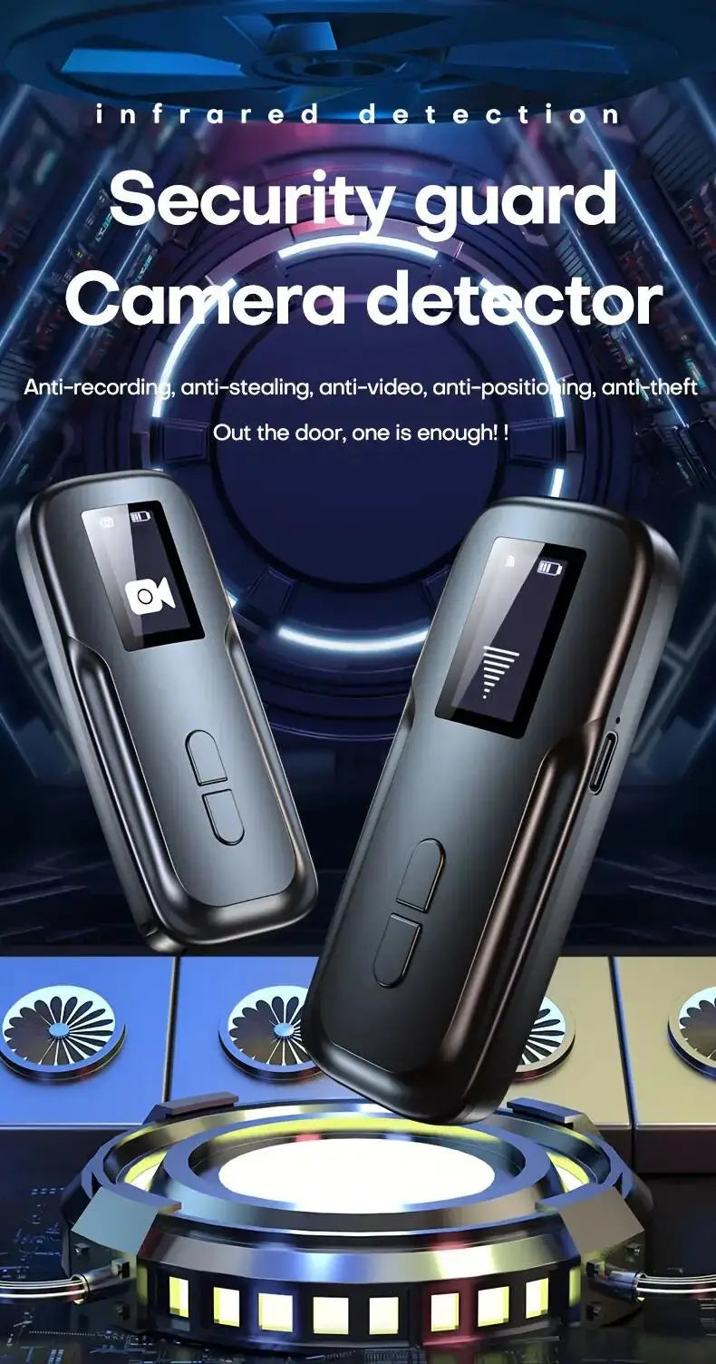Hidden Camera & Spy Detector – RF/Bug Signal, IR Mode & Magnetic Field Scanning Device