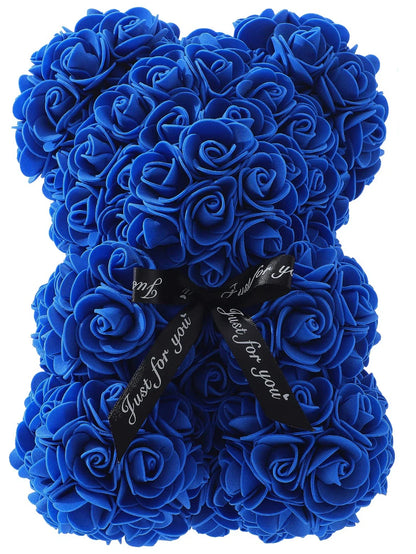 25cm Eternal Rose Teddy Bear – Artificial Flower Gift for Mom, Mother’s Day, Birthday, Valentine’s & Anniversary