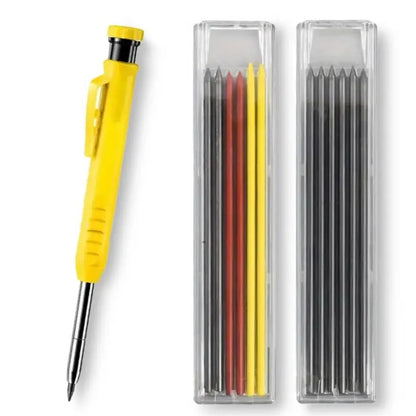 Carpenter Pencil Set for Woodworking - 5 Colors Mechanical Pencils with Refill for Carpentry Marking & Construction Jobs