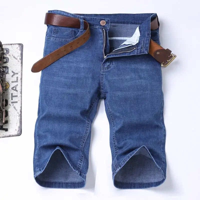 Men's Premium Loose Fit Denim Shorts – Casual Business Summer Jean Shorts