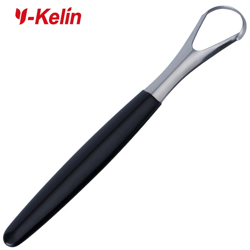 Y-Kelin Stainless Steel Tongue Scraper – Oral Cleaner Brush for Fresh Breath and Hygiene Care