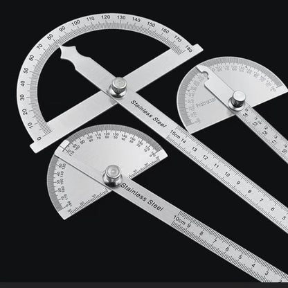 Goniometer Stainless Steel Protractor – Multi-Angle Measuring Ruler for Carpentry, Angle Meter & Finder Tool