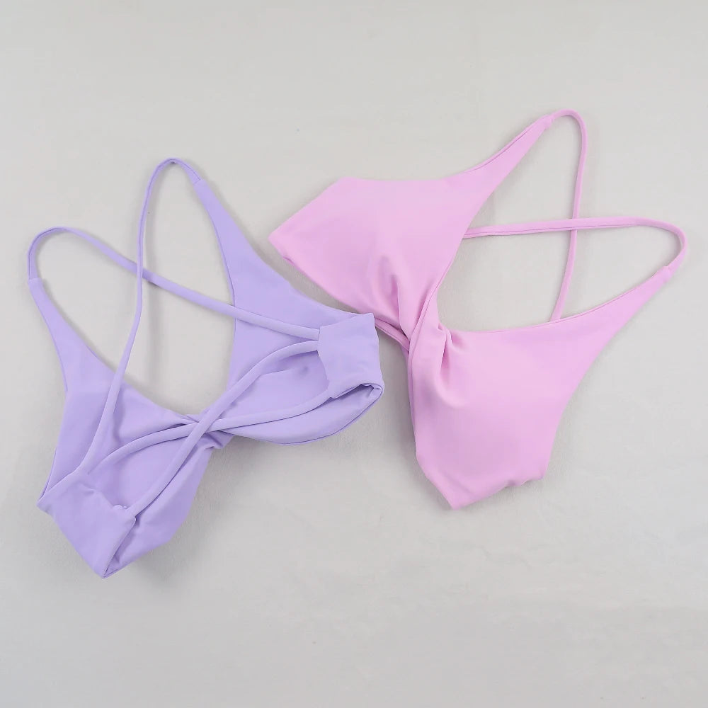 Sexy Slim Shoulder Strap Sports Bra – High Stretch Comfortable Breathable Yoga & Gym Workout Underwear with Detachable Straps