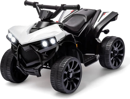 6V Kids Ride-On ATV 4-Wheeler – Electric Quad Car with Music, Foot Pedal, 1.8MPH Max Speed & Durable Wheels