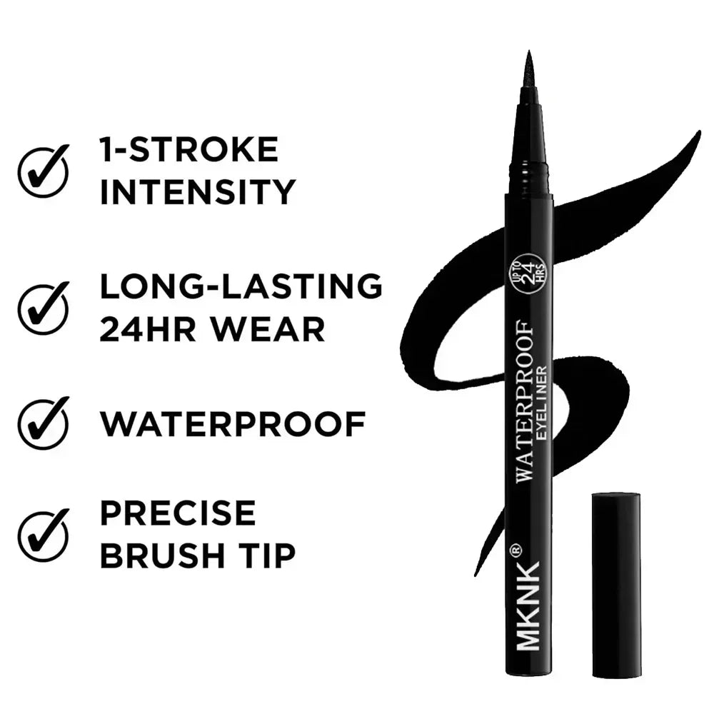 Quick-Dry Waterproof Eyeliner Pencil – Long-Lasting Matte Smooth Eye Makeup Pen