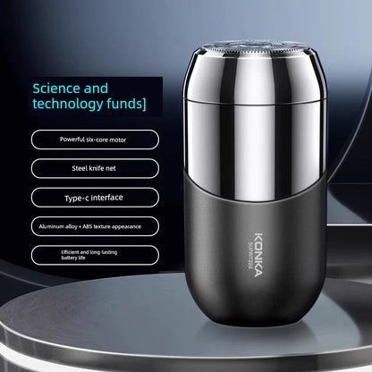 Konka Official 2025 Men’s Electric Shaver – Portable Lock & Load Spray Shaving Device