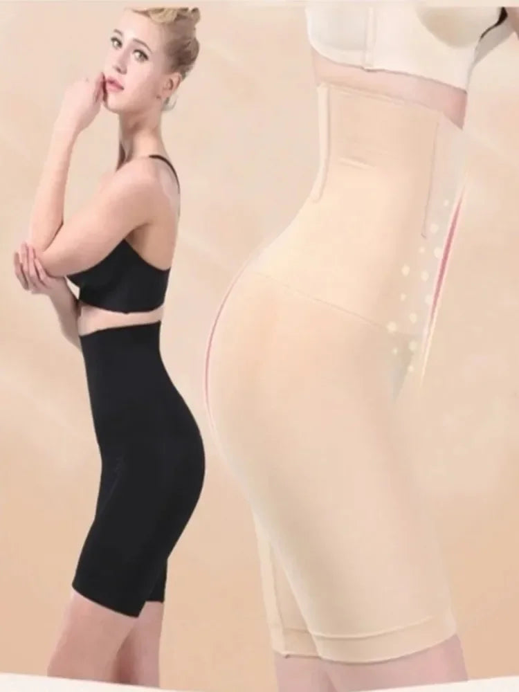High Waist Seamless Body Shaper Underwear – Fat Burning Tummy Control Shaping Pants Corset for Women