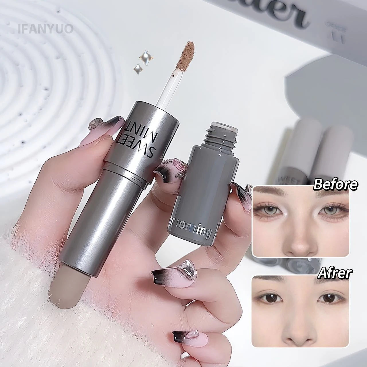 Moisturizing Matte Contour Stick - Waterproof Concealer Highlighter for 3D Nose Shadow Face Sculpting Makeup