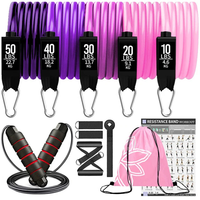 300lb Booty Resistance Band Set – Elastic Workout Harness for Home, Gym, Training & Dumbbell Exercises