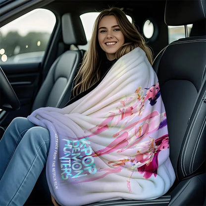 K-Pop Demon Hunters Flannel Blanket – 31 Styles Anime Throw for Home, Travel & Camping Fan Gift