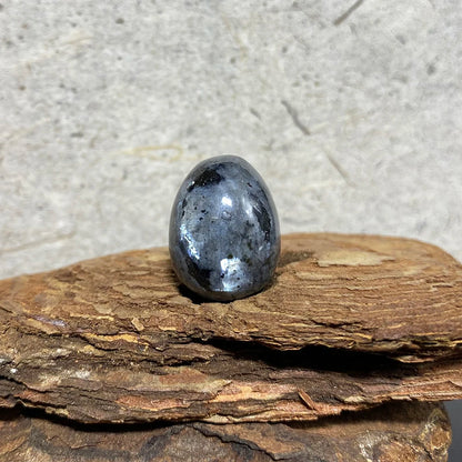 EG1-7 Mini Natural Stone Egg - Polished Meditation Fidget Stone for Stress Relief, Desk Decor, and Gifts