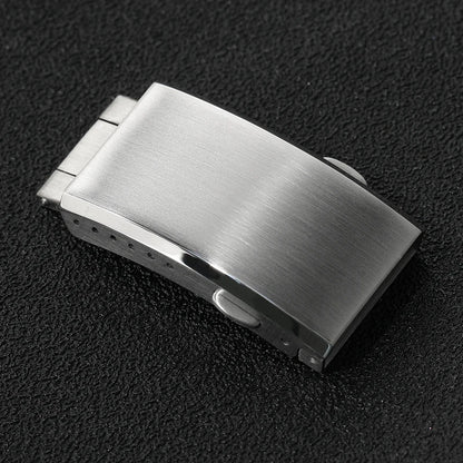 Watchdives Stainless Steel Watch Clasp – 16mm/18mm/20mm/22mm Folding Safety Milled Deployant Replacement Buckle