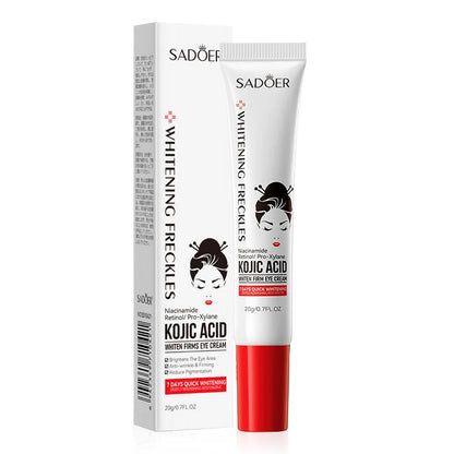 SADOER Kojic Acid & Retinol Eye Cream – Anti-Dark Circles, Eye Bag Removal, Moisturizing & Firming Skin Care