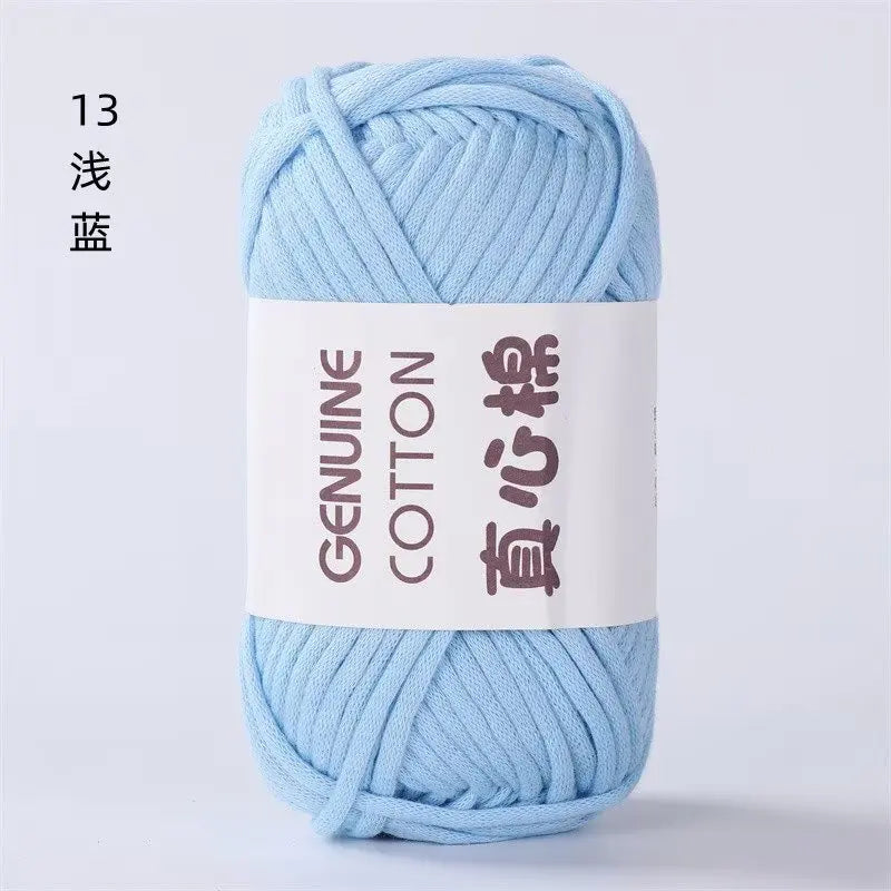 50g Genuine Cotton Yarn - Easy-to-Use Crochet Yarn for Beginners, Hand Knitting & DIY Projects (Scarves, Blankets, Hats, Clothes)