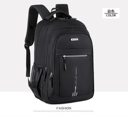 Men’s Oxford Waterproof Backpack – Business Laptop Rucksack for Travel, Work & High School Students