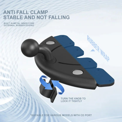 Universal CD Slot Car Mount - Adjustable Tablet and Phone Holder for iPad, Xiaomi Tablets, Smartphones & GPS