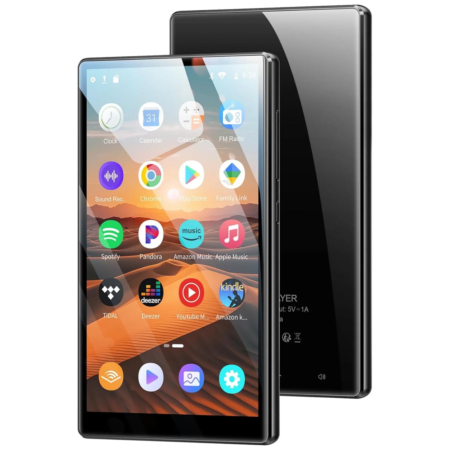 Android 13 MP3 MP4 Player - 1080P 4.7-Inch Touchscreen Music Player with Bluetooth, WiFi & 1TB Expandable Storage