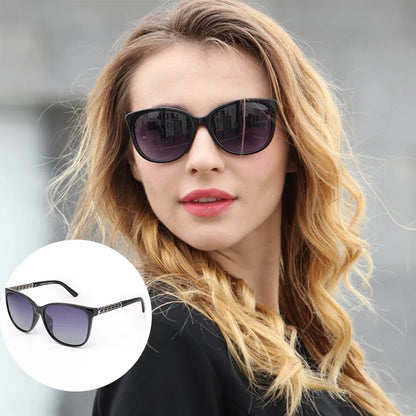 TR Memory Frame Polarized Sunglasses for Women – UV400 Protection Fashion Eyewear with Stylish Lightweight Design for Outdoor Wear