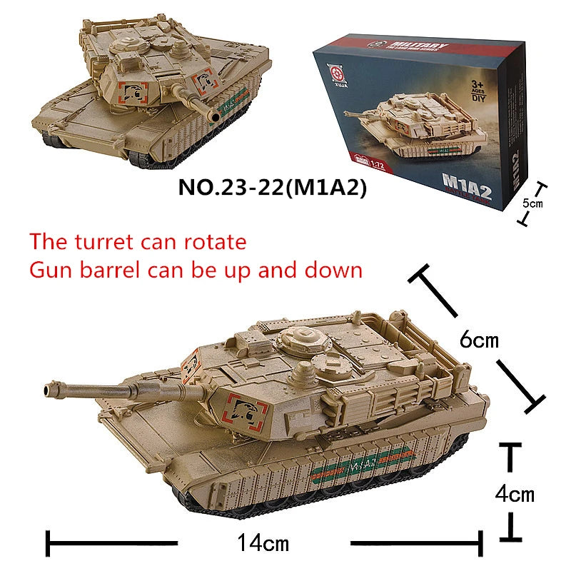 Military Building Blocks Set - F22 Fighter Jet M1A2 Tank & Helicopter Model Toys for Boys Christmas Gifts