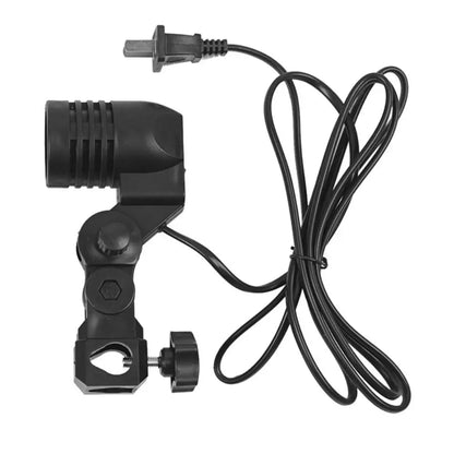 E27 Light Bulb Stand - 1.8m Cable Socket Holder with Umbrella Mount for Photography Lighting Setup