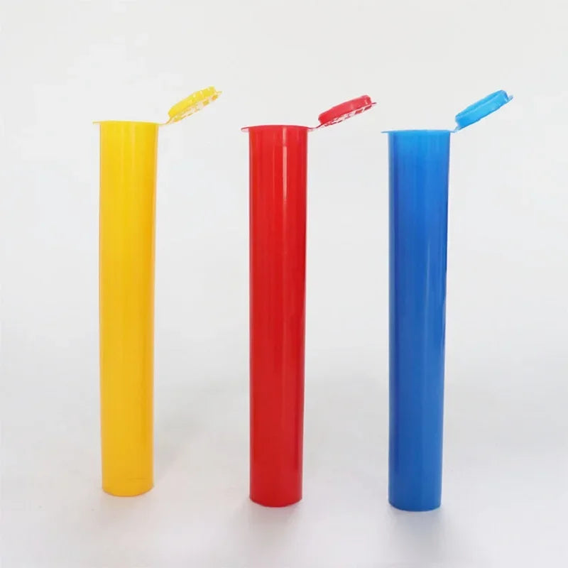 CRUSHER 10PCS King Size Cigarette Paper Tubes – Plastic Pill & Tablet Storage Container