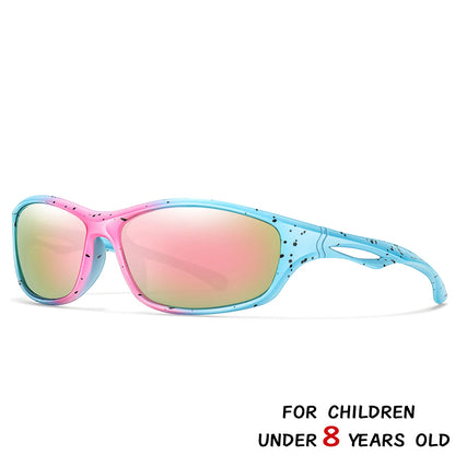 Kids UV400 Sports Sunglasses - Cycling, Camping, Fishing and Outdoor Eyewear for Boys and Girls Ages 3–8