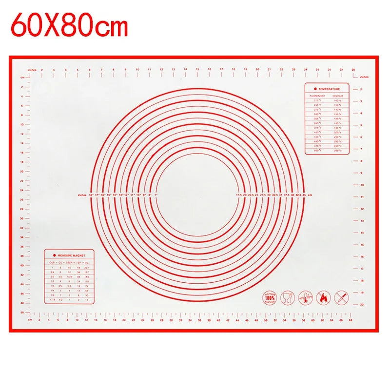 UNTIOR Silicone Baking Mat – Non-Stick Kneading & Dough Mat for Pizza, Cake, and Cooking Bakeware