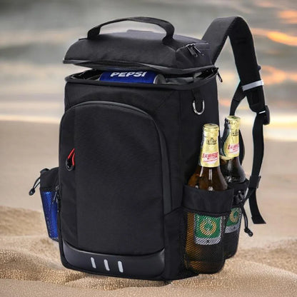 Large Capacity Insulated Cooler Backpack – Leakproof Picnic & Camping Thermal Lunch Bag with Bottle Opener for Hiking and Outdoor Travel