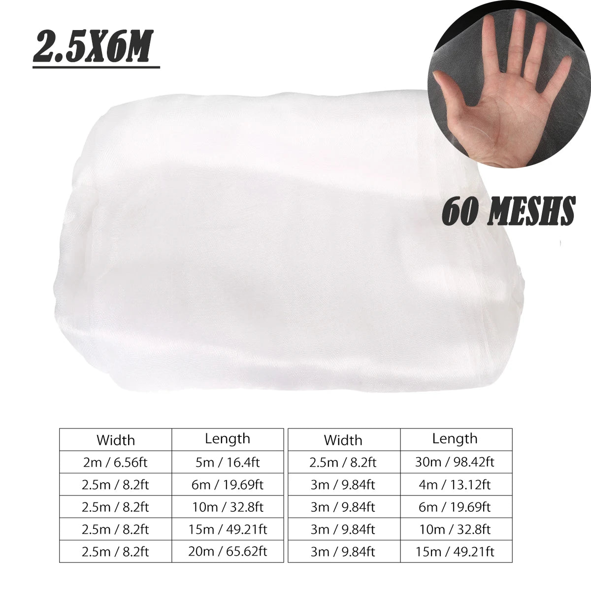 Garden Insect Protection Net – Greenhouse Protective Cover for Flowers, Vegetables, and Fruit Plants
