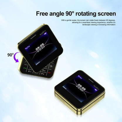 SERVO Mini 2G GSM Dual SIM Phone - Rotatable Slider Cellphone with Magic Voice, FM Radio & Quick Dial Buttons